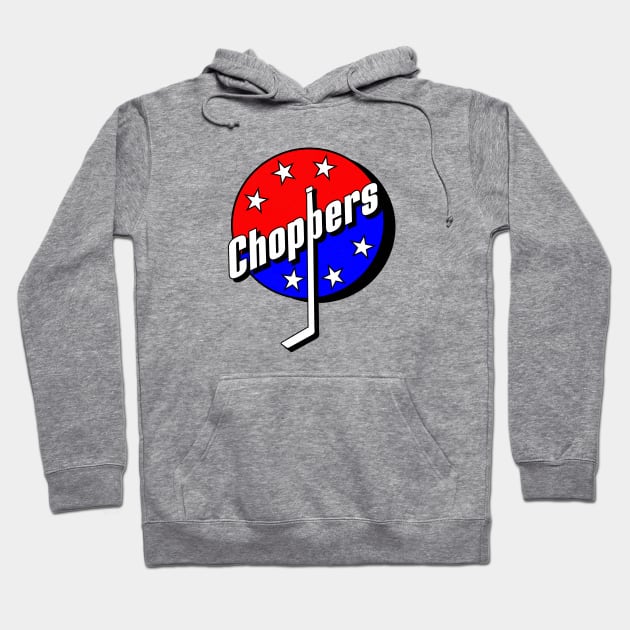 Defunct Albany Choppers IHL Hockey Hoodie by LocalZonly